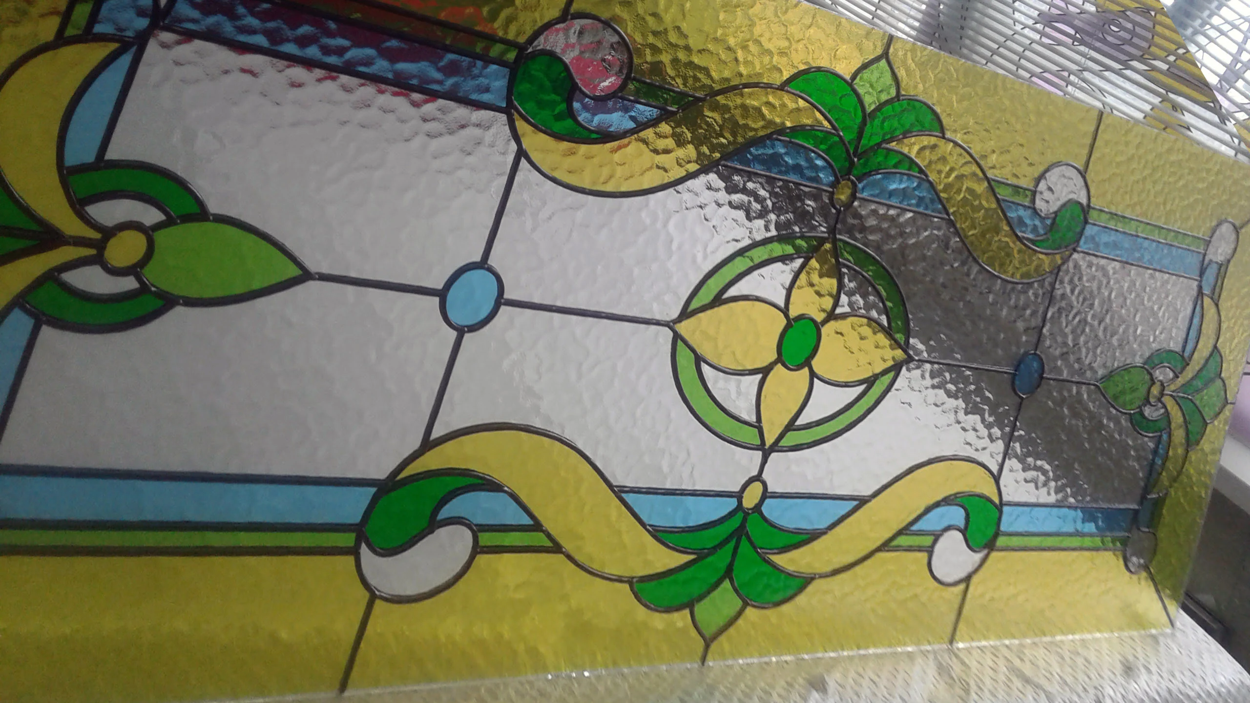 Текстура рифлёного стекла "Аквалайт" крупным планом